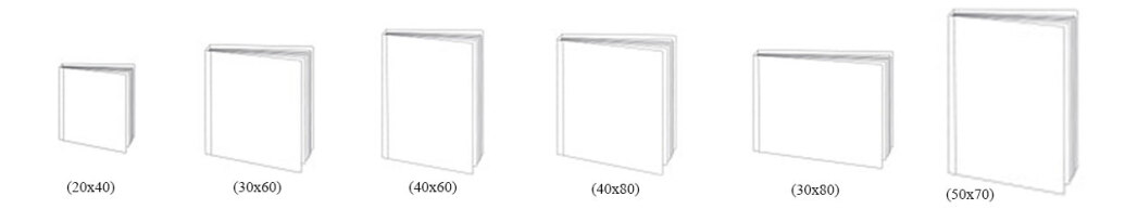 سایز اساندارد فتوبوک